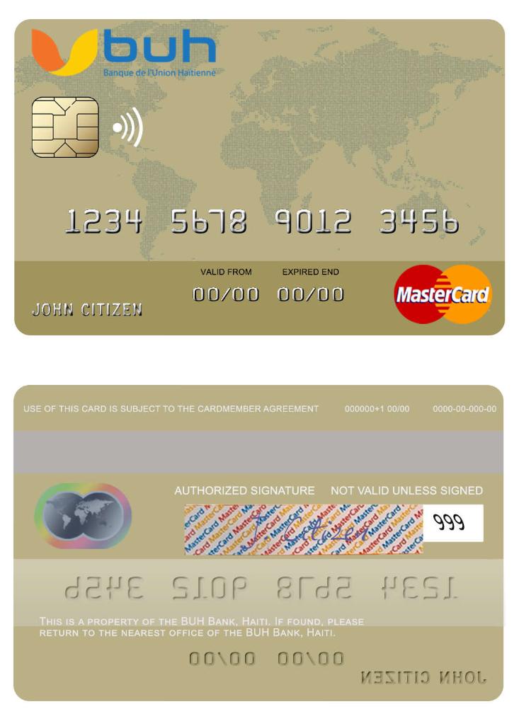 Haiti BUH Bank mastercard